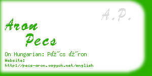 aron pecs business card